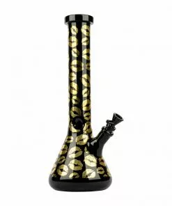 West Coast Gifts Red Eye Glass 15" Lips Beaker Bong