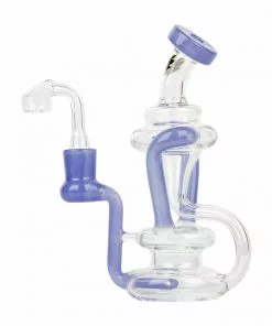 West Coast Gifts Red Eye Glass 7" Tall Comrade Double Dab Rig Recycler