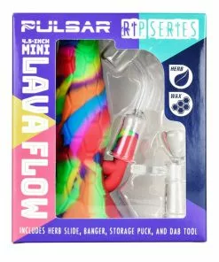 BOB Headquarters Pulsar RIP Series 4.5" Mini Silicone Lava Flow Dab Rigs