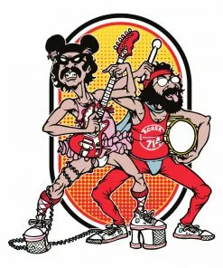 West Coast Gifts Cheech & Chong Artwork Beaker Bongs