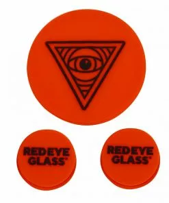 West Coast Gifts Red Eye Glass Silicone Water Pipe Cleaning Caps