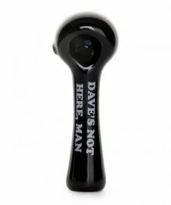 West Coast Gifts Cheech & Chong Glass 4.5" Dave's Not Here, Man Hand Pipe