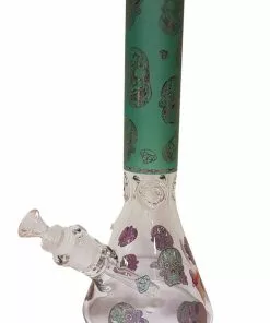 Asia Arts And Crafts 13" Tall Day Of The Dead Skull Beaker Bong Bongs