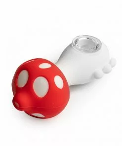 West Coast Gifts Lit Silicone 4.5" Mushroom Hand Pipes