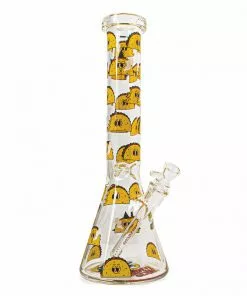 West Coast Gifts Taco Tuesday Bong By Red Eye Glass 15" Beaker