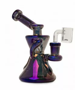 West Coast Gifts Red Eye Tek 6" Metallic Terminator Finish Gamma Recycler Dab Rig