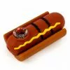 West Coast Gifts Lit Silicone 4" Hot Dog Hand Pipe W/ Glass Bowl