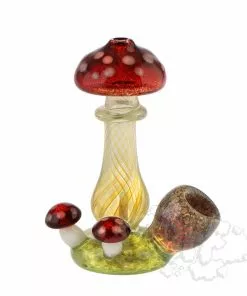 Puff Eckhardt Glass Stand Up Mushroom Pipes