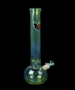 West Coast Gifts Red Eye Glass 15" Tall 7mm Thick Bubble Tube Bong