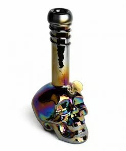 West Coast Gifts Skull Bongs - Platinum/Metallic By Retro Glass