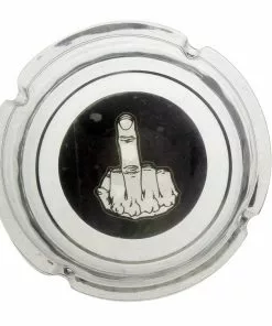 BOB Headquarters 4" Round Glass Ashtrays