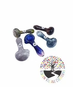 Local Art Hidden Village Creations Frit Glass Pipes (Mike's Pipes)