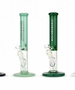 West Coast Gifts Red Eye Glass 11.5" Tall Frontside Straight Tube With Window