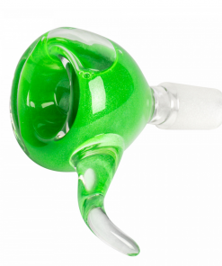 West Coast Gifts Red Eye Glass Glow-In-The-Dark 14mm Glass-On-Glass Pull-Out Bong Bowl