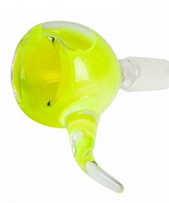 West Coast Gifts Red Eye Glass Glow-In-The-Dark 14mm Glass-On-Glass Pull-Out Bong Bowl