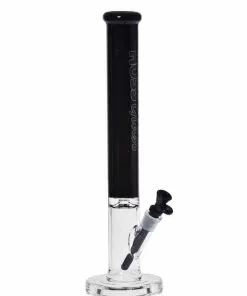 Hoss Glass 18" Straight Tube Bong With Colored Top