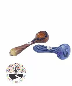 Local Art Hidden Village Creations Heady Twisted Frit Pipes