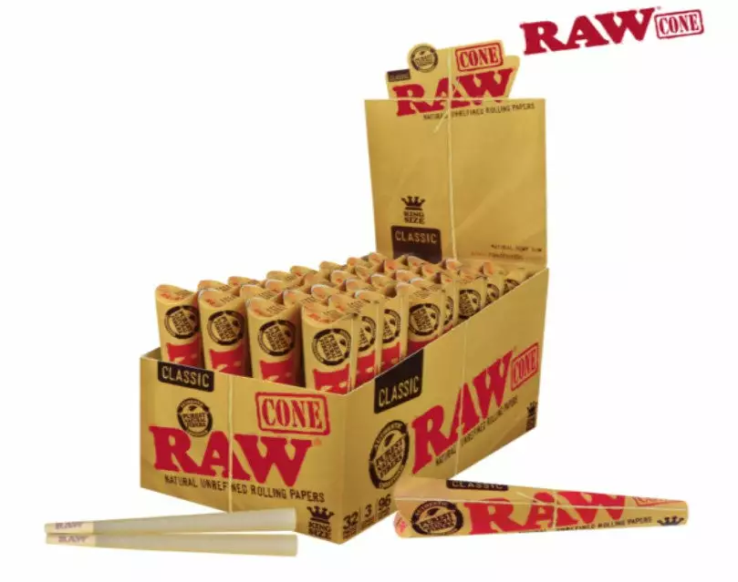 HBI RAW Classic Pre Rolled Cones Rolling Papers