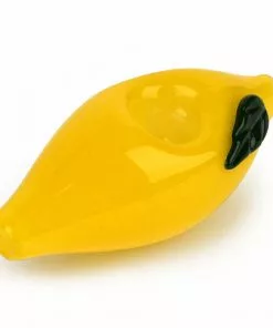 West Coast Gifts Red Eye Glass 4" Lemon Hand Pipe