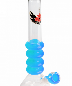 West Coast Gifts Red Eye Glass 14" Sparkle Liquid Bong