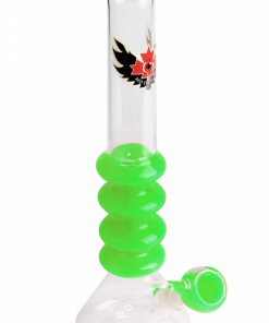 West Coast Gifts Red Eye Glass 14" Sparkle Liquid Bong