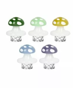 BOB Headquarters Pulsar Glass 32mm Mushroom Helix Carb Cap