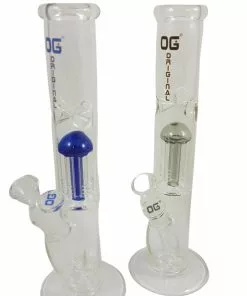 ACM Glass OG Glass 12" Tree Perc Straight Tube Bong Bongs