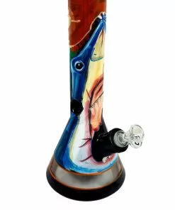 ACM Glass OG Glass 14" Tall 7mm Thick Handpaint Beaker Bong Bongs