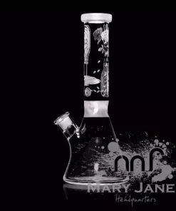 Milkyway Glass 14" Tall 9mm Potion Rose Beaker Bong