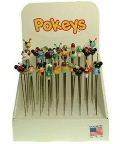 Puff Metal Pokey With Glass Pendants New Arrivals