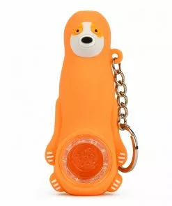 West Coast Gifts Sloth Pipe By LIT Silicone W/ Glass Bowl & Keychain