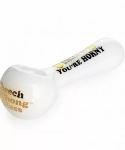 West Coast Gifts Cheech & Chong Glass 4.5" Smile If You're Horny Hand Pipe