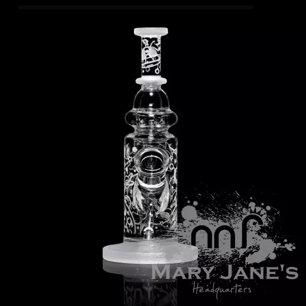 Milkyway Glass 9" Tall Space Odyssey Recycler Dab Rig