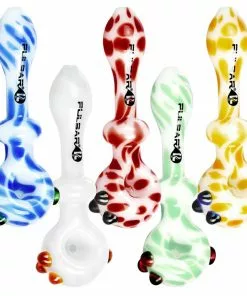 BOB Headquarters Pulsar Glass Pulsar 5" Creme Swirl Hand Pipes