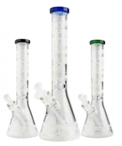 Cheech Glass 15" Tall Planet Sandblast Beaker Bong