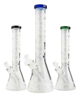 Cheech Glass 15" Tall Planet Sandblast Beaker Bong