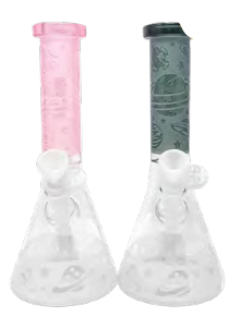 Cheech Glass 10" Planet Sandblast Beaker Bong New Arrivals