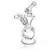 BOB Headquarters Pulsar Glass Pulsar 9.5" Tall Opal Marble Recycler Dab Rig