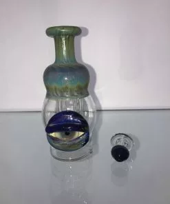 Local Art Mindblowing Glass Puffco Peak Glass Tops W/ Matching Carb Cap
